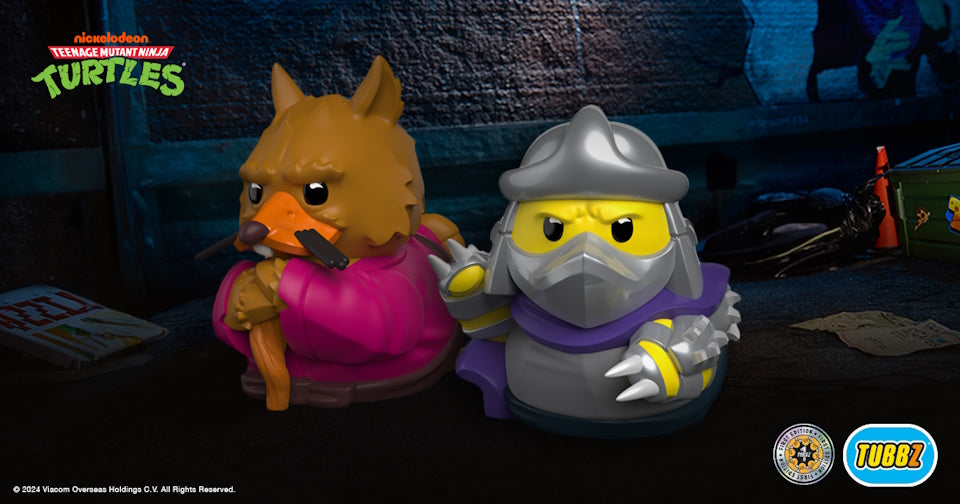 Shredder, Splinter & Four Tiny Turtles Arrive in the Duck Pond!