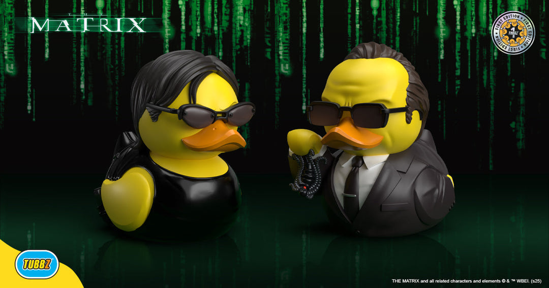New Matrix TUBBZ: Agent Smith and Trinity Break Free in Collectable Duck Form