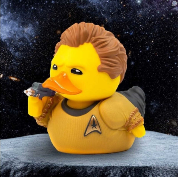 A TUBBZ duck in the form of Star Trek's Captain Kirk