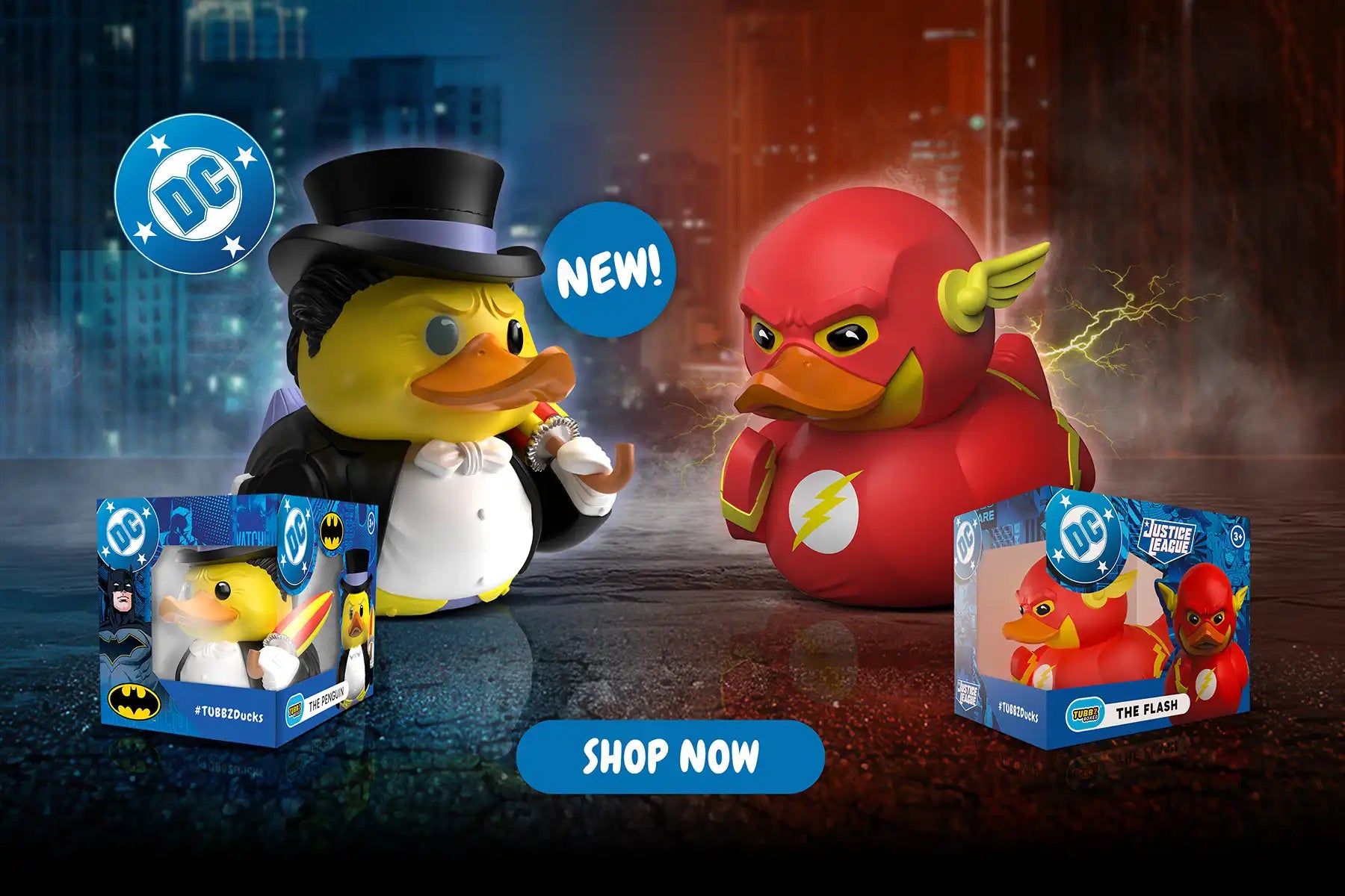 DC Comics The Flash and Penguin Boxed TUBBZ