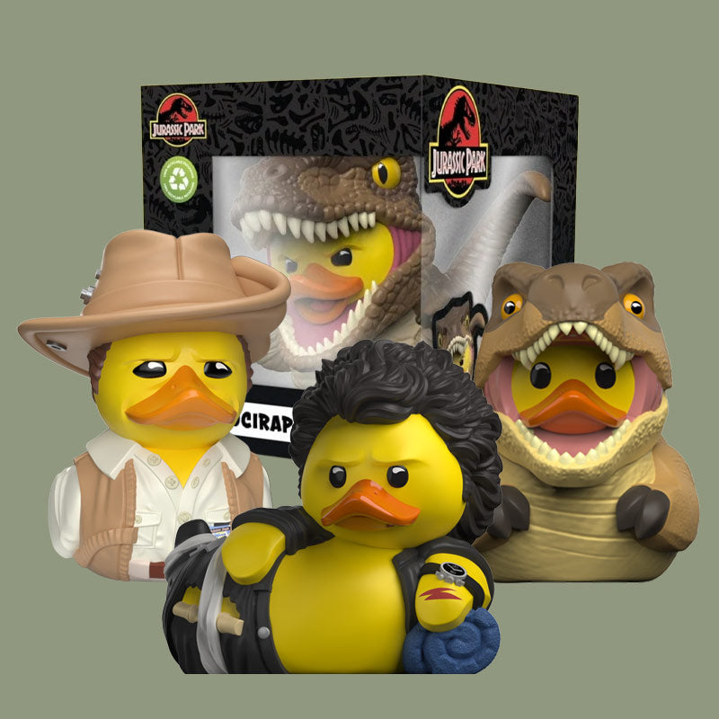 Jurassic Park: Ian Malcolm, Robert Muldoon, T-Rex & Velociraptor TUBBZ Bundle