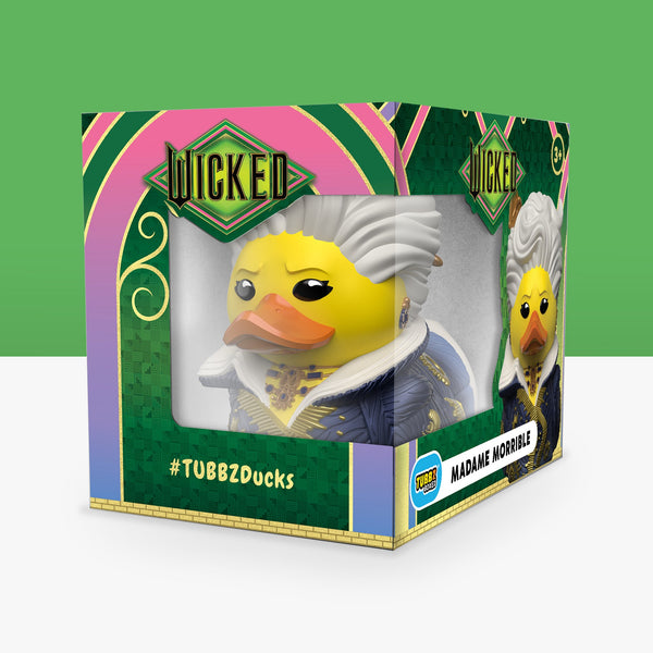 TUBBZ Mini Madame Morrible De Wicked For Good – Pato De Goma Coleccionable De 5 Cm Con Bañera Exclusiva, Perfecto Para Fans Y Amantes Del Jeep Ducking