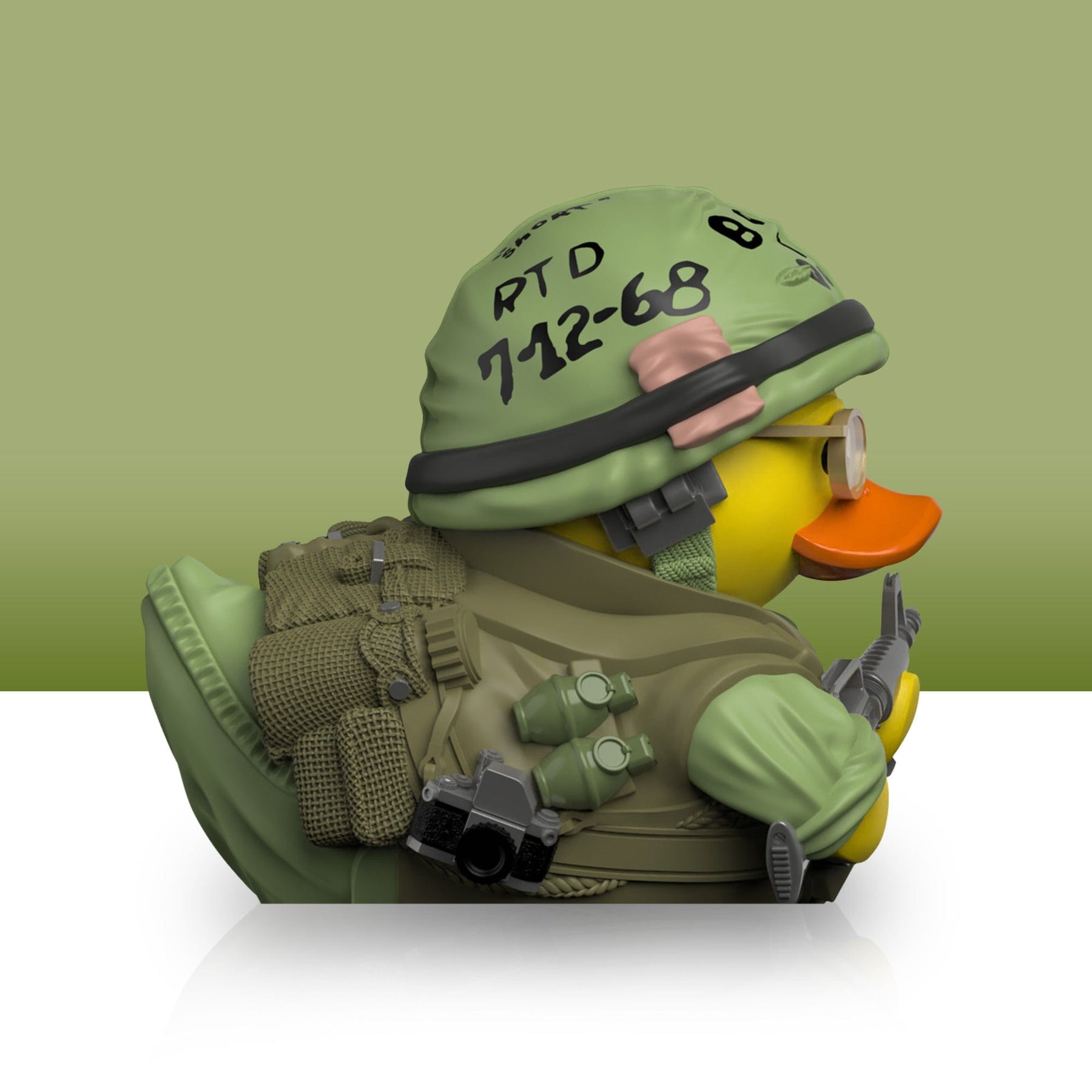 thumbnail interactive-video image 1 of TUBBZ 1st Edition Sergeant J.T. 'Joker' Davis – Full Metal Jacket Duck – Kubrick Series 1 of 4